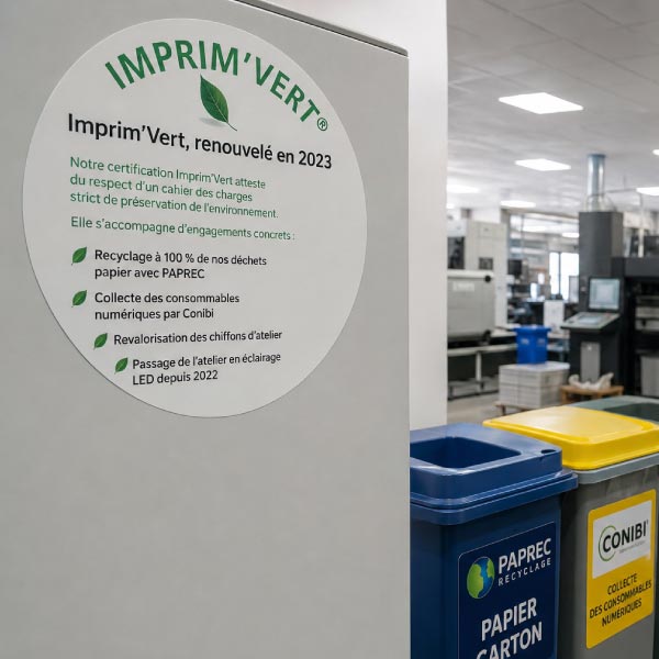 Certification Imprim'Vert - Imprimerie écologique Lille